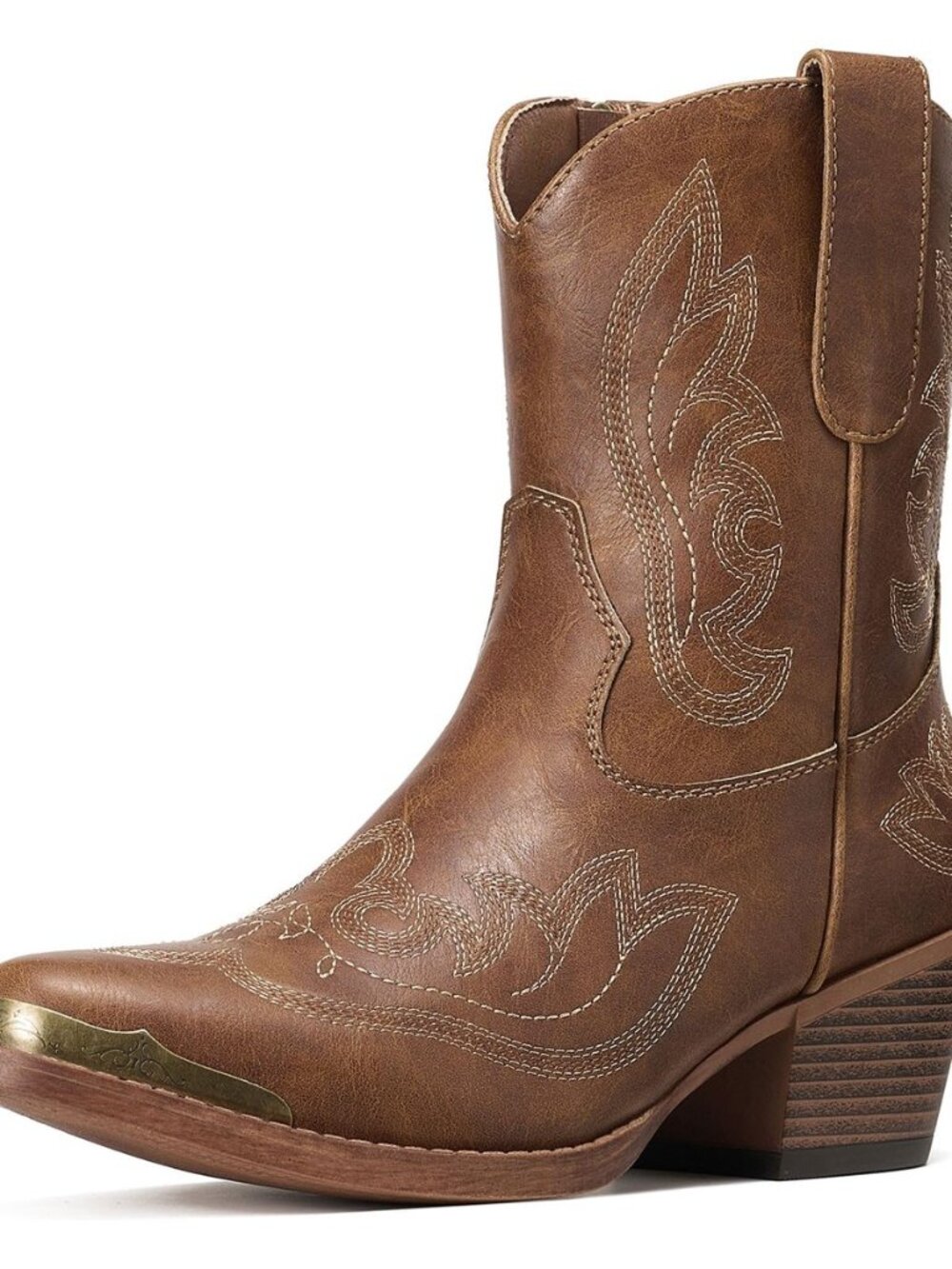 Cowboy Ankle Boots for Women, Ladies Short Cowgirl Boots